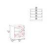 NicBex Modern 3-Drawer Wide Bedroom Dressers with Open Shelf,Chest of Drawers for Bedroom,Entryway,Wooden Dresser Chest - 4 of 4