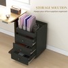3 Drawer File Cabinet on Wheels Mobile Home Office Storage Cabinet with Top Tray Under Desk Printer Stand - 4 of 4