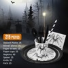WhizMax 215 Pcs Halloween Plates and Napkins Set Serve 25, Spider Skeleton Disposable Tableware Set  - Plates, Cups, Napkins, Halloween Tableware - 3 of 4