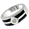 Slickblue Stylish Rhodium Brass Ring with Clear CZ Stone for Women, Classic Round Band Design, Size 5 & 6 - 3 of 3