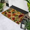 Northlight Natural Coir Autumn Floral and Foliage Door Mat 18" x 30" - Red, Orange, Yellow - 2 of 4