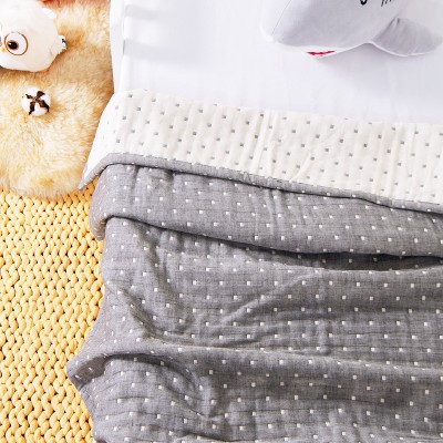 3 Layer Muslin Cotton Toddler Blanket, Super Soft and Warm Crib Blanket - NTBAY