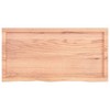 vidaXL Table Top, Light Brown 39.4"x19.7"x(0.8"-1.6") Treated Solid Wood Oak - 4 of 4