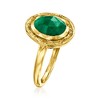 Ross-Simons 2.30 Carat Emerald Ring in 18kt Gold Over Sterling - 3 of 4