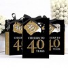 Big Dot of Happiness Adult 40th Birthday - Gold - Birthday Party Favor Boxes - Set of 12 - 3 of 4