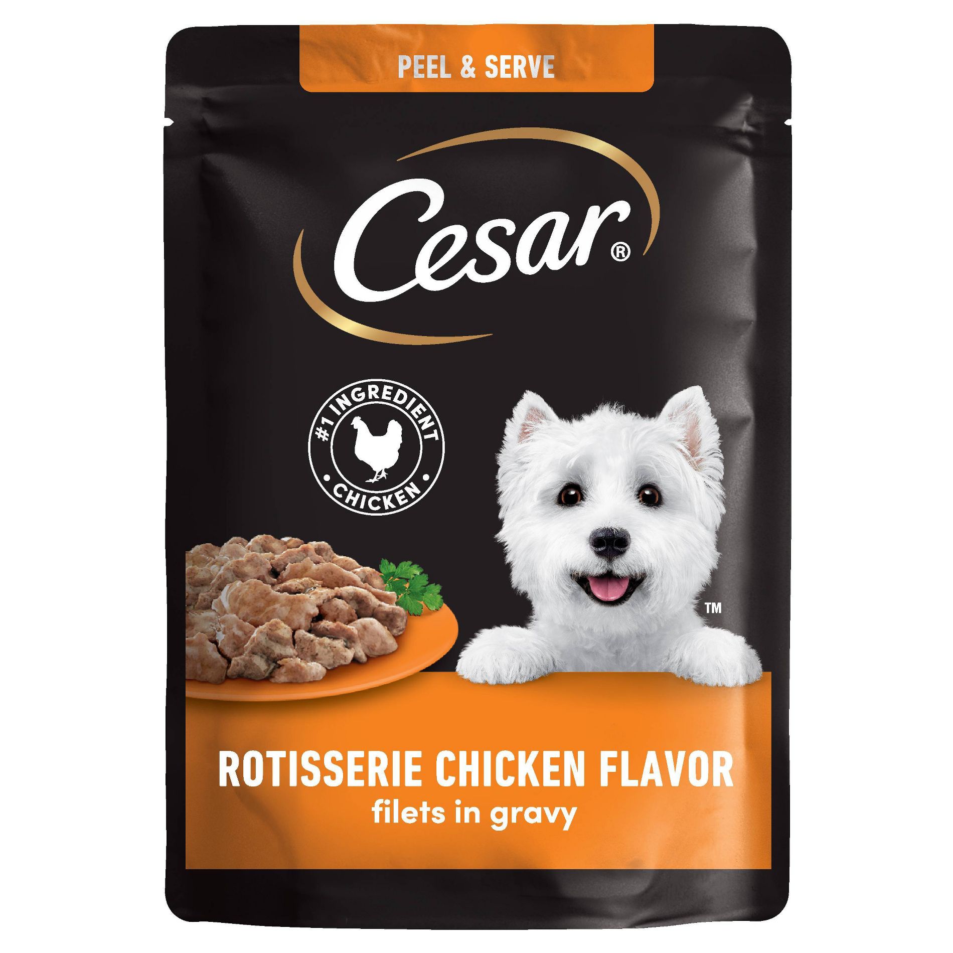 Cesar Pouch Rotisserie Chicken Flavor Wet Dog Food - 1.76oz