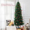 Whisen 8FT Unlit Slim Fir Artificial Christmas Tree with Realistic Branches, and 1168 Tips - Green - 3 of 4