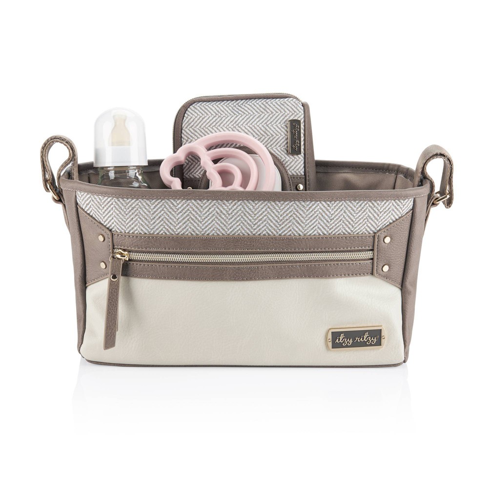 Photos - Pushchair Accessories Itzy Ritzy Stroller Caddy - Vanilla Latte 