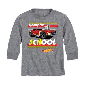 Boys' - Hot Wheels - Ready For School Long Sleeve Graphic T-Shirt - 1 of 4