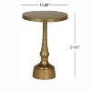 Christopher Knight Home Marcella Modern Handmade Aluminum Accent Table - 3 of 4
