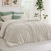 Bedsure Fluffy Comforter Set King - Cream White, 3 Pieces Plush Fuzzy Bed Set, 1 Shaggy Comforter with 2 Pillowcases - 2 of 4