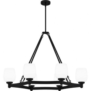 Quoizel Lighting Penning 6 - Light Chandelier in  Matte Black - 1 of 4