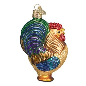 Old World Christmas 3.5 Inch Rooster Midnight Crow Mass Tree Ornaments - 1 of 3