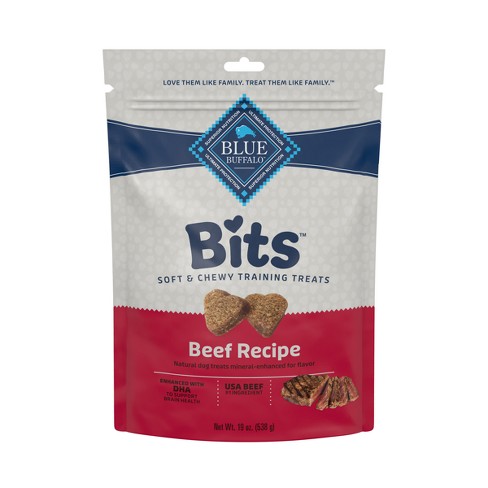 Blue Buffalo Bits Natural Soft moist Training Dog Treats With Beef Recipe 19oz Target