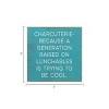 Slickblue Charcuterie Quote Wood Sign – Raised on Lunchables – 7x7 Funny Rustic Kitchen Décor, Multiple Color Options - 3 of 3