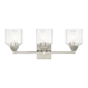 Livex Lighting Aragon 3 - Light Vanity in  Brushed Nickel - 1 of 2