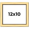 PosterPalooza | Photo Size Simple Gold Picture Frame - UV Acrylic, Foam Board Backing, Hanging Hardware - 2 of 4