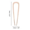 Unique Bargains Women's U-shaped Hair Pin 1 Pc - 4 of 4
