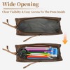 Unique Bargains Pencil Case Waxed Style with Large Capacity for Office Supplies 1 Pc - 4 of 4