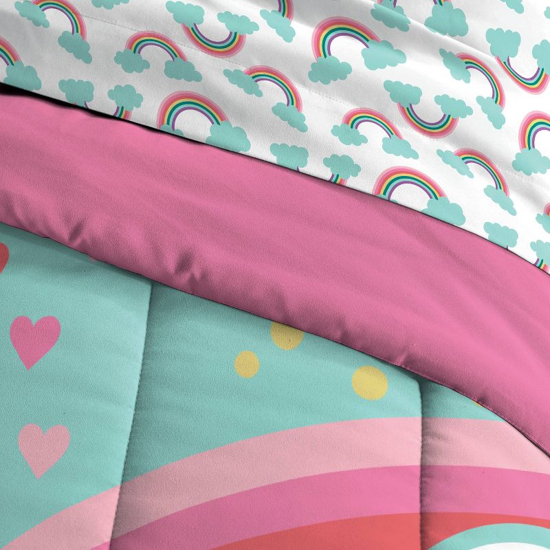 Twin Rainbow Flare Kids&#39; Bed in a Bag Teal - Dream Factory, 5 of 7