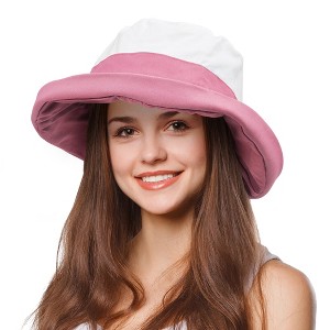 Tirrinia Women's Cotton Bucket Hats for Garden, Beach, Travel and Outdoor, Garden Party - 1 of 4