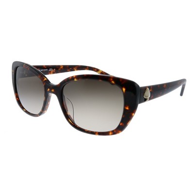 Kate Spade KS KENZIE/G/S 086 Womens Square Sunglasses Dark Havana 53mm