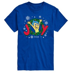 Men's - Inside Out 2 - Joy Christmas Wreath Short Sleeve Graphic T-Shirt - 1 of 4