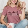 Simply Sage Market Women's Thankful And Blessed Short Sleeve Graphic Tee - 2 of 4