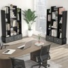 Aheaplus Geometric Storage Bookcase with 2 Drawers - 3 of 4