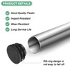 Unique Bargains Round Plastic Hole Plugs Patio Chairs Fences Metal Tubing Leg Cap Black - 2 of 4