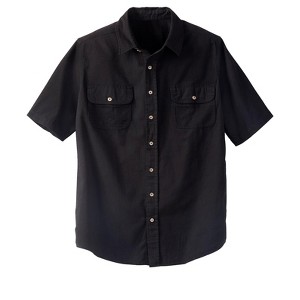Boulder Creek by KingSize Men's Big & Tall Short Sleeve Denim And Twill Shirt - 1 of 4