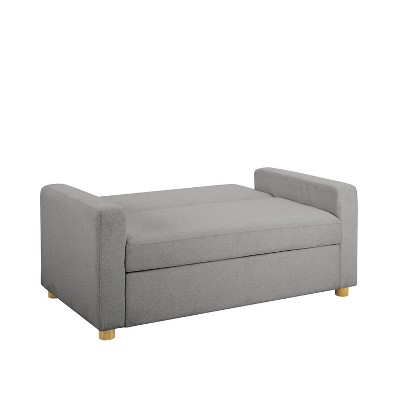 Gray Fabric Lawson Sleeper Sofa with Removable Cushions