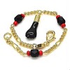 RMZ GOLD NYC Unisex 18K Gold Filled Azabache Black Hand Figa Kabbalah Baby Kid Women Men 6 Inches - 3 of 3