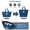 5 PCS Premium Expandable PC Luggage Set with Travel Bag and Toiletry Bag, 360° Spinner Wheels and TSA Lock, 21"+25"+29" - ModernLuxe - 4 of 4