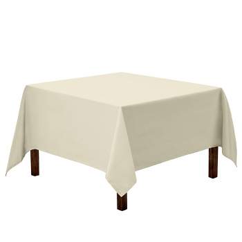 Gee Di Moda Square Tablecloth - Heavy Duty Washable Polyester - For Square or Round Tables