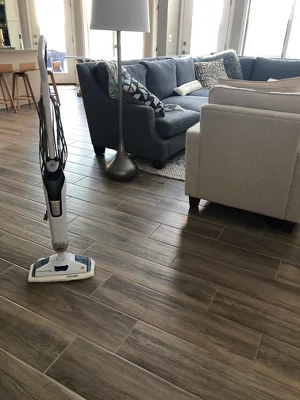 user image by Jennifer, BISSELL PowerFresh Deluxe Steam Mop - Brite White/Sapphire Blue -1806: Electric Floor Steamer, 1500W, 25ft Cord
