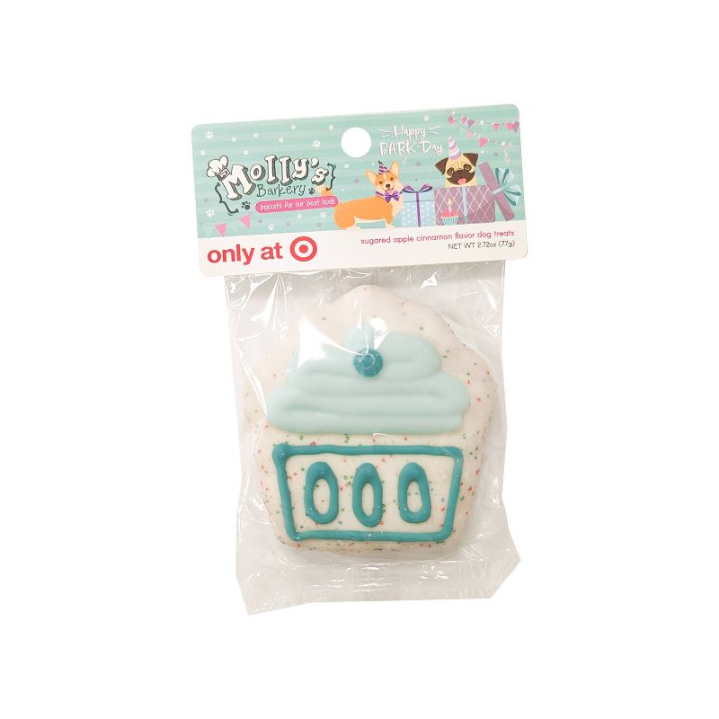 Molly&#39;s Barkery Birthday Cupcake in Cinnamon and Apple Flavor Dog Treat - 1.98oz, 3 of 11