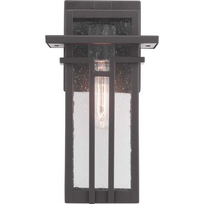 Antique Bronze Direct Wired Lantern Sconce with Clear Glass