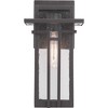 Progress Lighting Boxwood 1-Light Outdoor Wall Lantern in Antique Bronze with Clear Seeded Glass Shade - 4 of 4