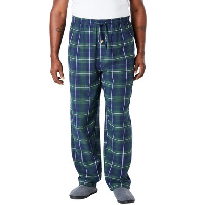 KingSize Men's Big & Tall Flannel Plaid Pajama Pants