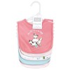 Hudson Baby Infant Girls Cotton Bibs, Pink Farm Animals, One Size - 2 of 4