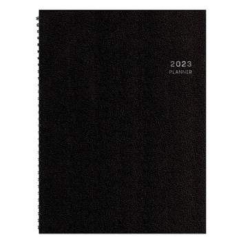 2023 Vertical Appointment Planner Weekly 8.25"x11" Black - Aligned for Blue Sky