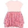 Disney Princesses Girls Rapunzel, Moana and Jasmine Short Sleeve Ruffle Tutu Dress - Pink, 7/8 - 2 of 4