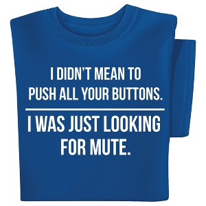 Collections Etc Push Your Buttons T-shirt - 1 of 4