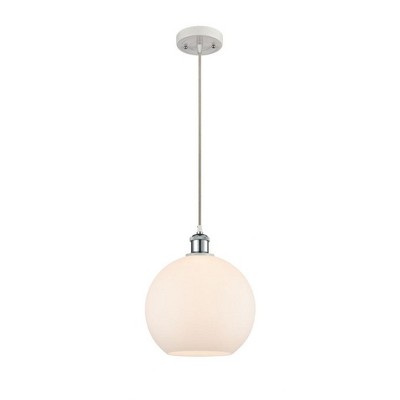 Athens - 1 Light Cord Hung Mini Pendant In Industrial Style-13 Inches Tall and 10 Inches Wide