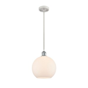 Athens - 1 Light Cord Hung Mini Pendant In Industrial Style-13 Inches Tall and 10 Inches Wide - 1 of 1