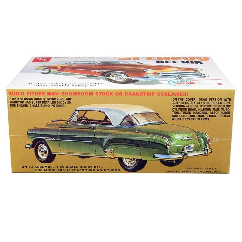 Skill 2 Model Kit 1951 Chevrolet Bel Air 2-in-1 Kit "Retro Deluxe Edition" 1/25 Scale Model by AMT, 3 of 5