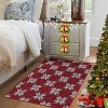 Christmas 2'x3' Entryway Rug Machine Washable Rugs Indoor Door Mat Front Door Rug Snowflake - 3 of 4