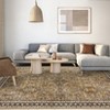 Washable Rug Vintage Rug Non Slip, Retro Oriental Carpet, Soft Non Shedding Thin Floor Covering - 2 of 4
