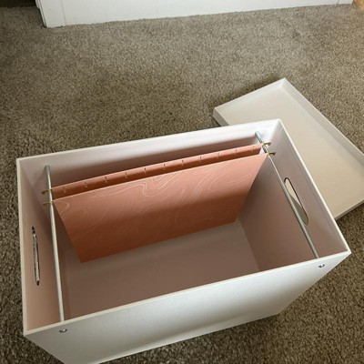 Canvas Desk Storage Box Set Of 2 Gray - Brightroom™ : Target
